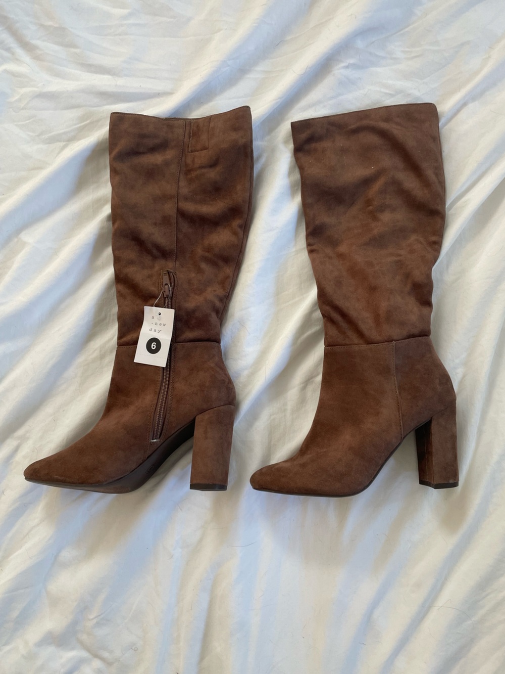 a new day Brown Suede Knee Boots